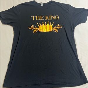 Next Level Apparel Black and Gold T-Shirt